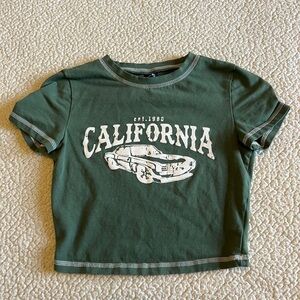 Green California Kids T-Shirt
